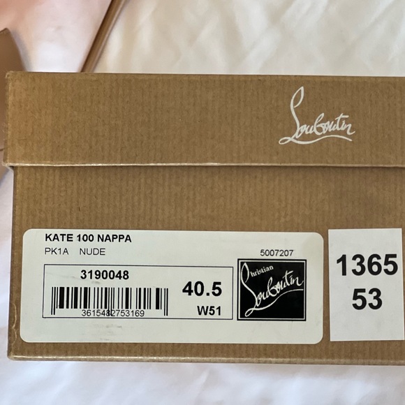 👠Christian Louboutin Kate Nappa 100 Leather Heels Authentic ICONIC Red Bottoms - Picture 4 of 14
